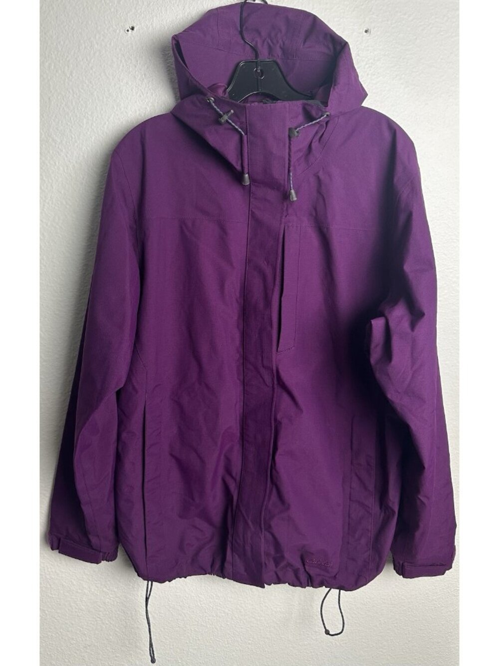 Cabelas Gore-Tex Rain Jacket Womens Medium Purple Full Zip Hooded Outdoor Casual - Picture 2 of 16